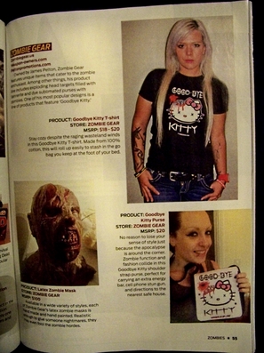 Image of featured products with Zombie Gear in Zombies magazine