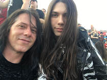 my son and me at knotfest