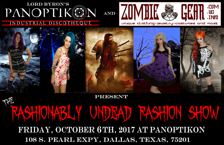 Panoptikon Zombie Gear fashion show 2017 banner